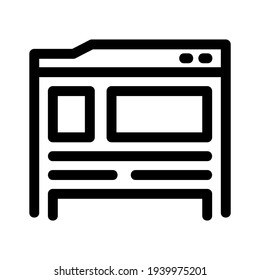 Browser-Symbol oder Logo einzeln auf Zeichen, Vektorgrafik - hochwertige Vektorsymbole in schwarzem Stil
