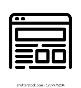browser icon or logo isolated sign symbol vector illustration - high quality black style vector icons
