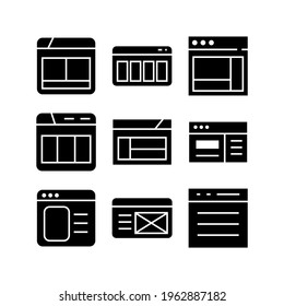 browser icon or logo isolated sign symbol vector illustration - Collection of high quality black style vector icons
