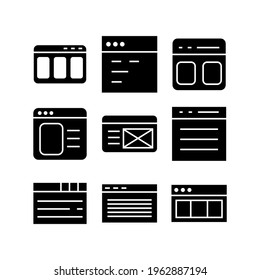 browser icon or logo isolated sign symbol vector illustration - Collection of high quality black style vector icons
