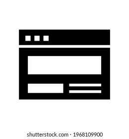 icono de navegador o logotipo símbolo de signo aislado ilustración vectorial - iconos vectoriales de estilo negro de alta calidad
