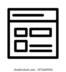 browser icon or logo isolated sign symbol vector illustration - high quality black style vector icons
