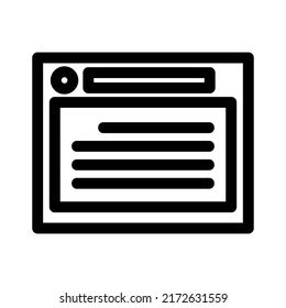 browser icon or logo isolated sign symbol vector illustration - high quality black style vector icons
