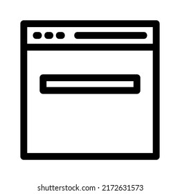 browser icon or logo isolated sign symbol vector illustration - high quality black style vector icons
