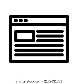 browser icon or logo isolated sign symbol vector illustration - high quality black style vector icons
