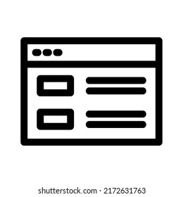 browser icon or logo isolated sign symbol vector illustration - high quality black style vector icons
