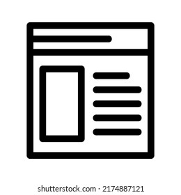 browser icon or logo isolated sign symbol vector illustration - high quality black style vector icons
