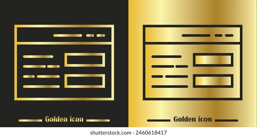 Ilustración vectorial de símbolo de signo aislado - Colección de iconos vectoriales de color dorado de alta calidad.
Yakarta - 11 mayo 2024