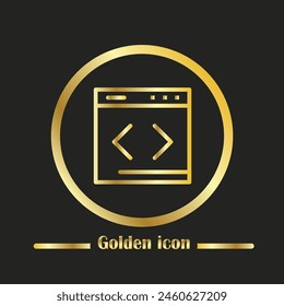 browser icon or logo isolated sign symbol vector illustration - Collection of high quality gold color vector icons.
Jakarta - 11 May 2024
