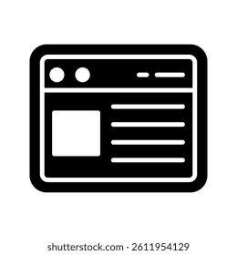 browser icon or logo isolated sign symbol vector illustration - high quality black style vector icons
