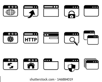 browser icon set 