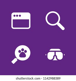 browser icon set. googles, browser and search vector icon for graphic design and web