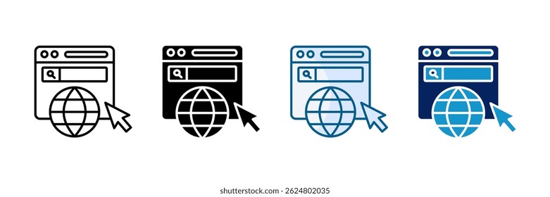 BrowsersymbolSammlung mehrerer Stile festlegen
