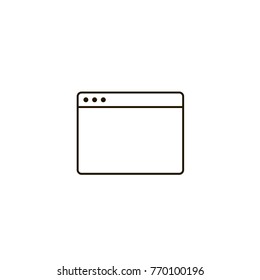 browser icon. sign design