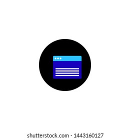 browser icon sign signifier vector