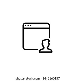browser icon sign signifier vector
