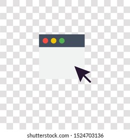 browser icon sign and symbol. browser color icon for website design and mobile app development. Simple Element from interaction assets collection for mobile concept and web apps icon.