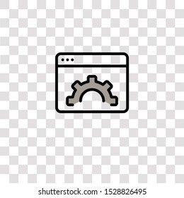 browser icon sign and symbol. browser color icon for website design and mobile app development. Simple Element from business set collection for mobile concept and web apps icon.