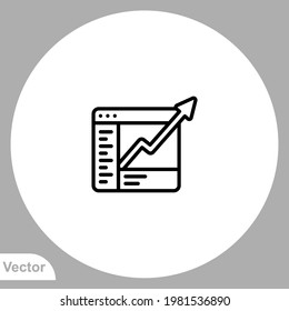 Browser icon sign vector,Symbol, logo illustration for web and mobile