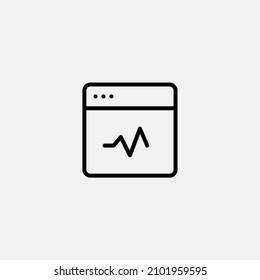 Vector de signo de icono del navegador, símbolo, ilustración de logotipo para web y móvil