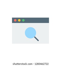 Browser icon. Single high quality browser related icon. Isolated browser symbols in white background. Graphic icons element
