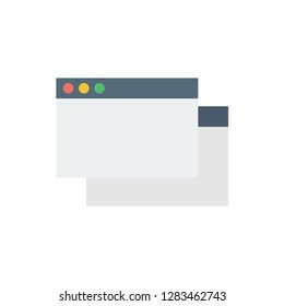 Browser icon. Single high quality browser related icon. Isolated browser symbols in white background. Graphic icons element
