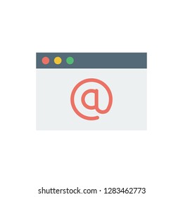 Browser icon. Single high quality browser related icon. Isolated browser symbols in white background. Graphic icons element
