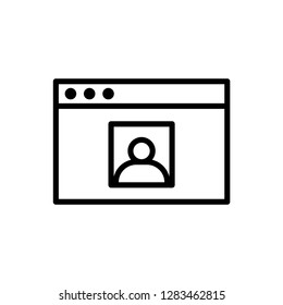 Browser icon. Single high quality browser related icon. Isolated browser symbols in white background. Graphic icons element

