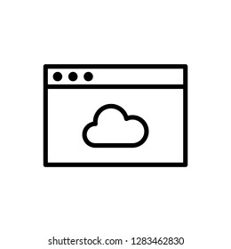 Browser icon. Single high quality browser related icon. Isolated browser symbols in white background. Graphic icons element
