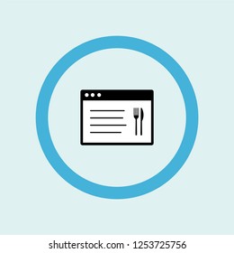 browser icon symbol. Premium quality isolated browser vector icon in trendy style. browser element.