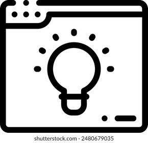 browser icon. Thin Linear Style Design Isolated On White Background