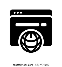 Browser icon. Trendy Browser logo concept on white background from User Interface and Web Navigation collection. Suitable for use on web apps, mobile apps and print media.