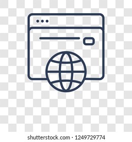 Browser icon. Trendy Browser logo concept on transparent background from User Interface and Web Navigation collection