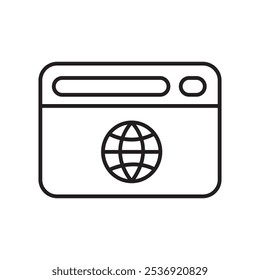 Browser Icon Vector Design Template