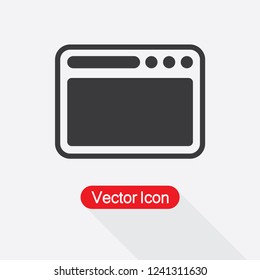 Browser Icon Vector Illustration Eps10