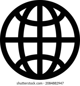 Browser icon. Vector icon for internet and network.