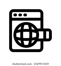 browser icon. vector line icon for your website, mobile, presentation, and logo design.