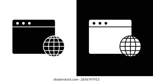 Vector de iconos del navegador