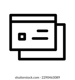 Browser Icon Vector Symbol Design Illustration