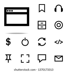 browser icon. web icons universal set for web and mobile