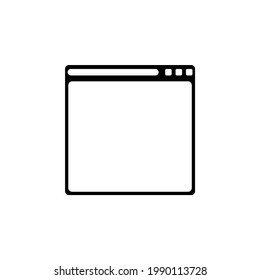 browser icon, wed vector, internet illustration 