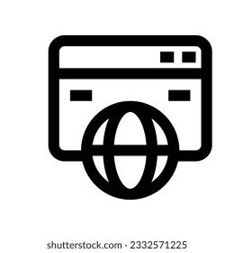 browser icon for your website, mobile, presentation, and logo design.