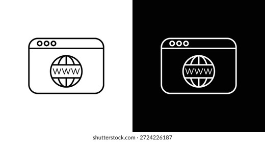 Iconos del navegador Iconos del Vector del Diseño gráfico Eps10.