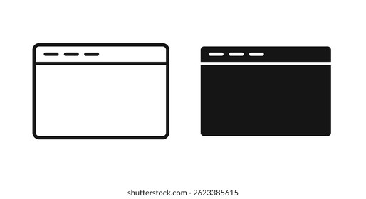 Ícones do navegador no plano de fundo branco para a Web