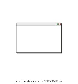 Browser illustration. Vector flat design
