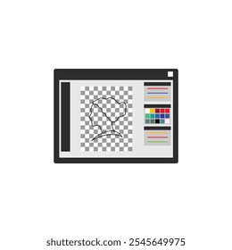 Ícones da interface do navegador no plano de fundo branco