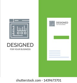 Browser, Internet, Web, Static Grey Logo Design and Business Card Template
