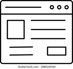 Browser Isolated Vector icon which can easily modify or edit

