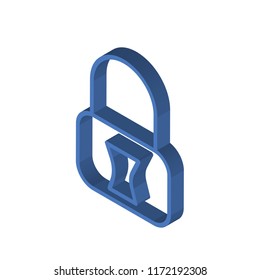 Browser isometric left top view 3D icon