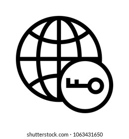 browser key Vector icon